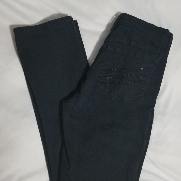 NYDJ Dark Blue Straight Leg Stretch Jeans - Picture 4 of 8